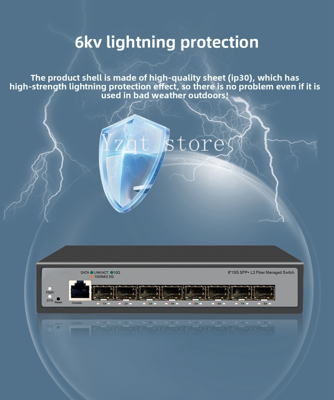 محول إيثرنت بـ 8 منافذ، سرعة 1 - مراجعة Sfp+ 10G Managed Switch 8 Port وسعره