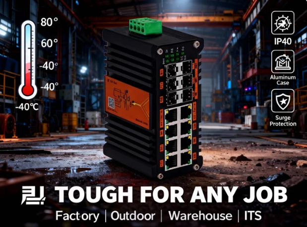 مفتاح PoE صناعي L2 + 8 منافذ 1 - مراجعة Sfp+ 10G Managed Switch 8 Port وسعره