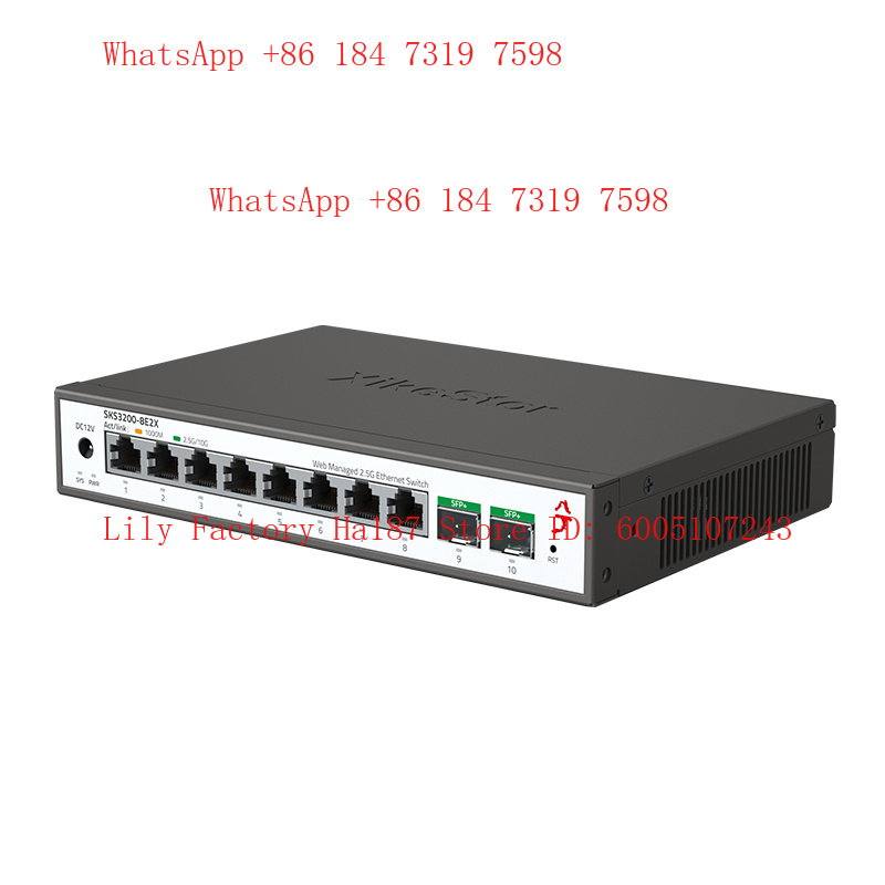 محول شبكة XikeStor 8*2.5G RJ45 - مراجعة Sfp+ 10G Managed Switch 8 Port وسعره